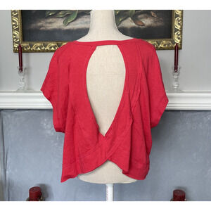 Rae Mode Open Back Top Flowy Boho Cutout Large